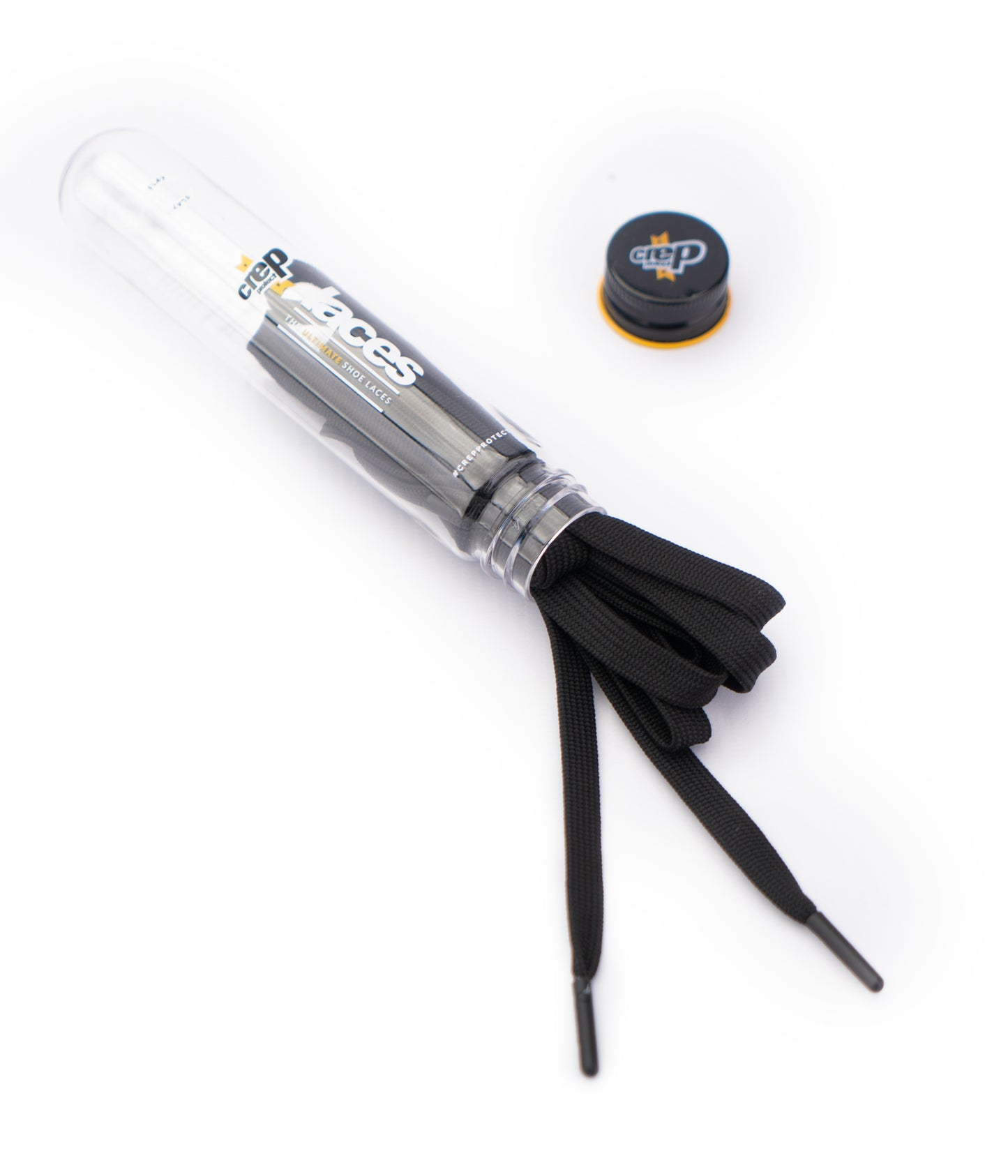 Crep Protect Black Flat Lace Black Tip