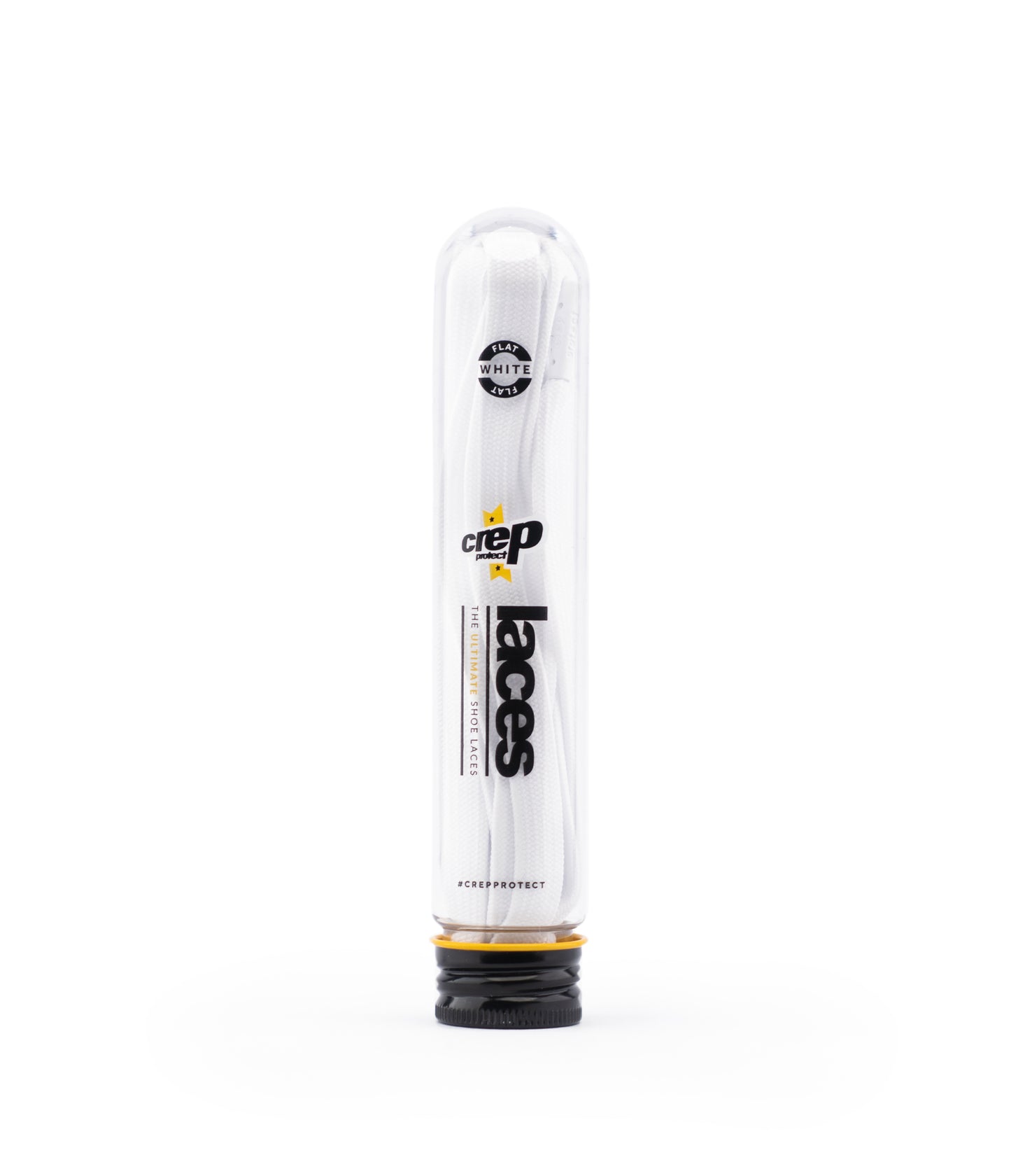 Crep Protect White Flat Lace White Tip